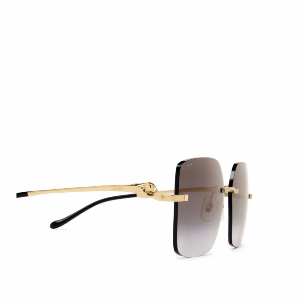 Cartier
Panthère Classic 24-Carat Gold 60MM
Square Sunglasses - Picture 11 of 16
